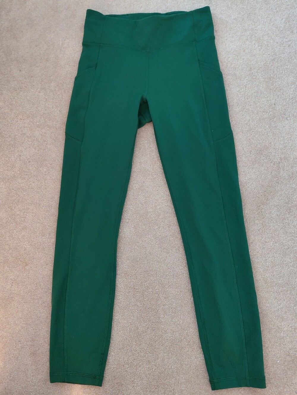 Green Lululemon Leggings- Size 6
